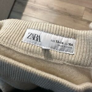 Sweater material wide leg Zara pants